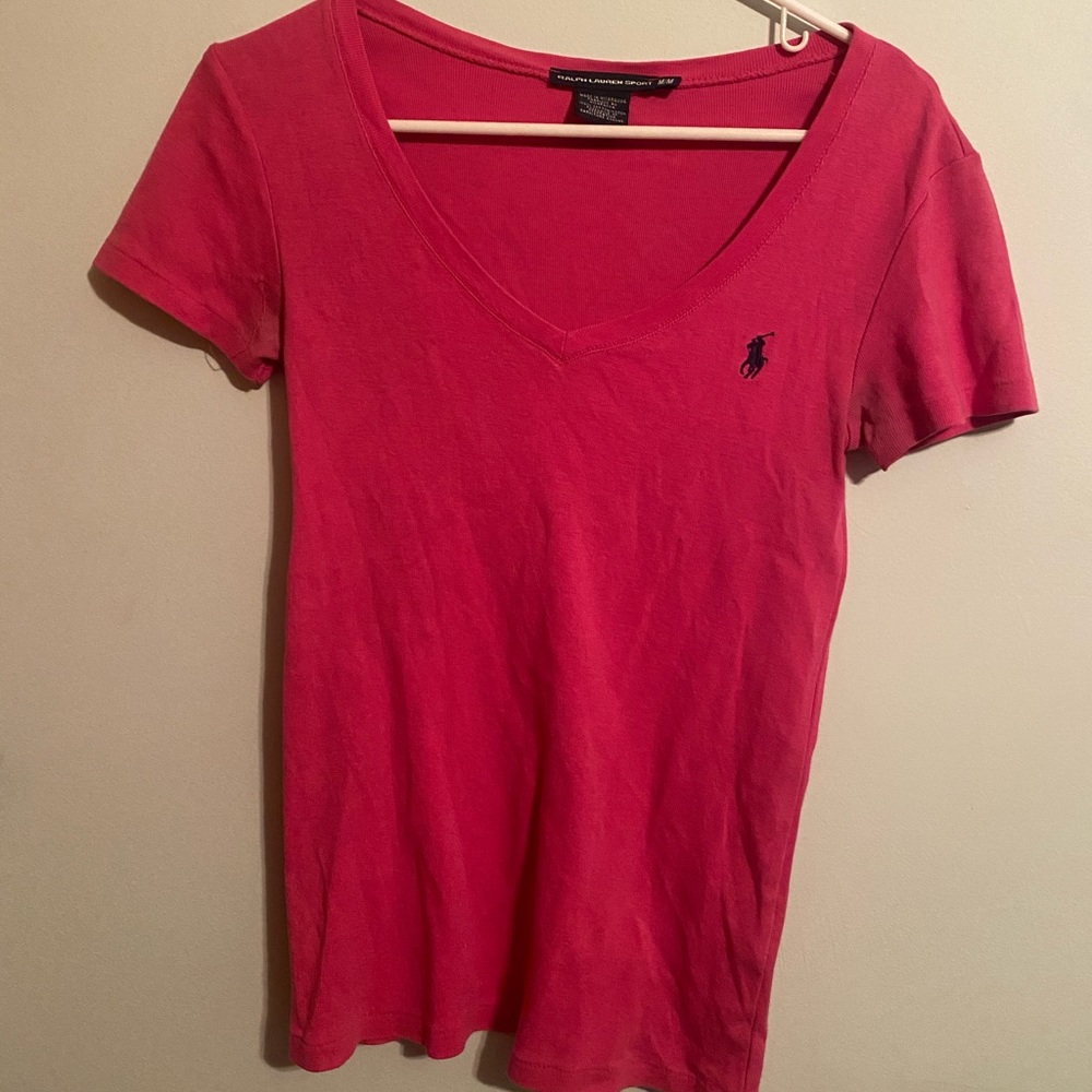 Pink polo t-shirt